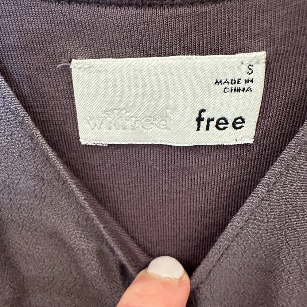 ARITZIA Wilfred Free | Vivienne Slip Camisole Dress | Dark Charcoal, XS - Picture 3 of 8